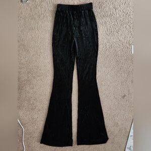 Velvet Black Flared Pants